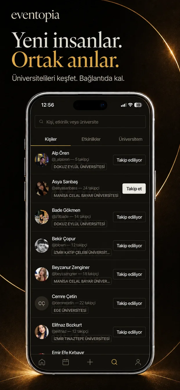 Eventopia'da üniversitelileri keşfet